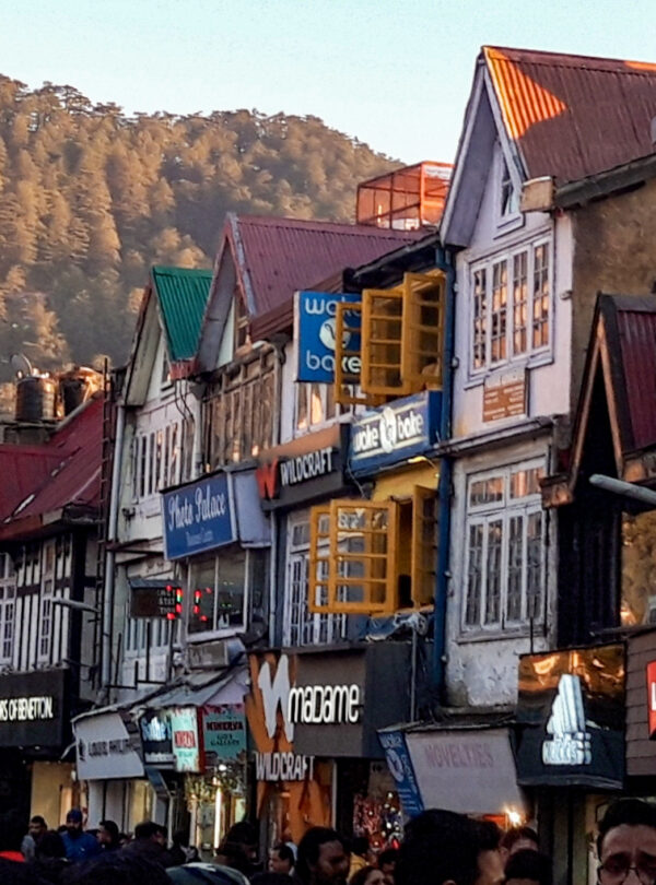 The Mall Road in Shimla, Himachal Pradesh