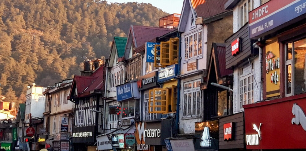 The Mall Road in Shimla, Himachal Pradesh