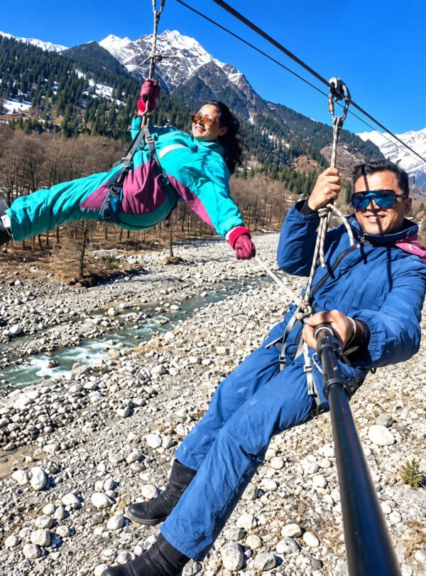 Zipline adventure in Himachal Pradesh